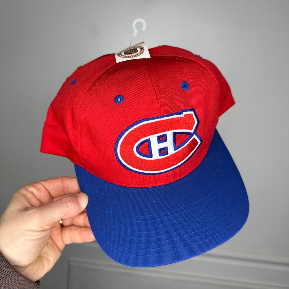 Vintage 90s NHL Montreal Canadians Twins Enterprise Inc. Snapback Hat NEW